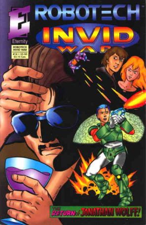 Robotech: Invid War 14 published by Eternity with cover art by Tim Eldred