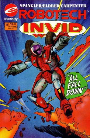 Robotech: Invid War 16 published by Eternity with cover art by Tim Eldred