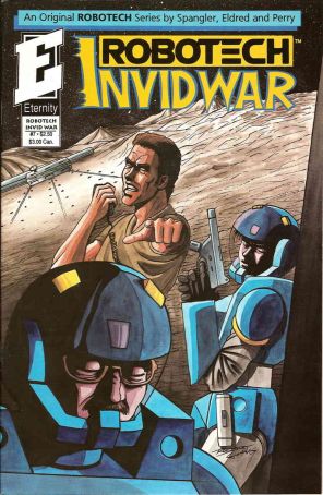 Robotech: Invid War 7 published by Eternity with cover art by Robert Chang