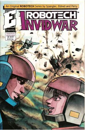 Robotech: Invid War 8 published by Eternity with cover art by Robert Chang