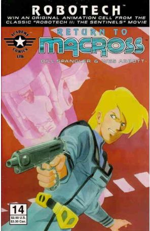 Robotech: Return to Macross 14 published by Academy with cover art by Wes Abbott