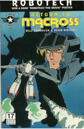 Robotech: Return to Macross 17 published by Academy with cover art by Sean Bishop