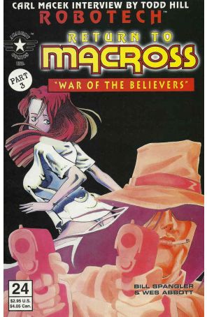 Robotech: Return to Macross 24 published by Academy with cover art by Wes Abbott