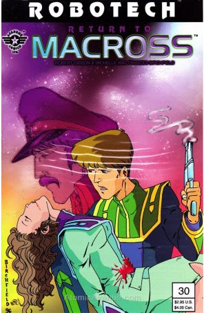 Robotech: Return to Macross 30 published by Academy with cover art by Michelle Birchfield and Frances Birchfield