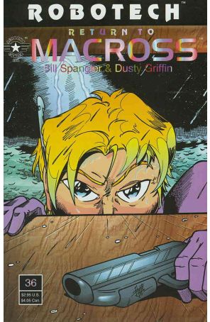 Robotech: Return to Macross 36 published by Academy with cover art by Dusty Griffin