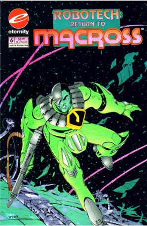 Robotech: Return to Macross 6 published by Eternity with cover art by Tim Divar
