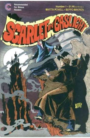 Scarlet in Gaslight 1 published by Eternity with cover art by Seppo Makinen