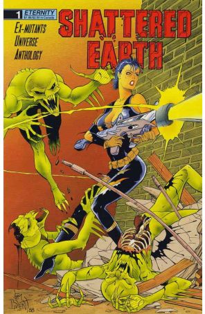 Shattered Earth 1 published by Eternity with cover art by Jim Balent