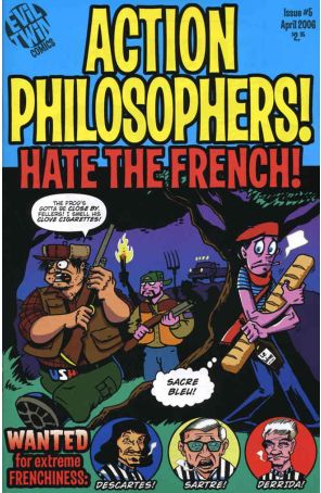 Action Philosophers 5 published by Evil Twin with cover art by Ryan Dunlavey