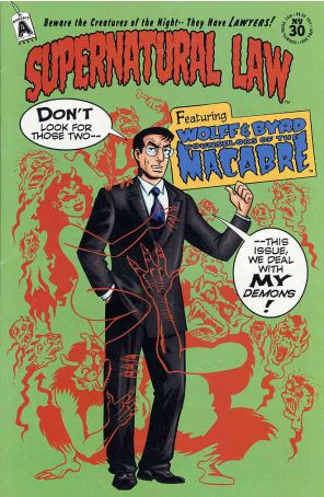 Supernatural Law 30 published by Exhibit A with cover art by Batton Lash