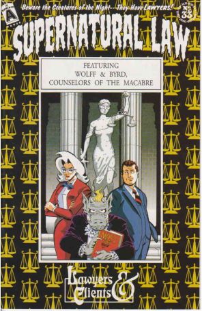 Supernatural Law 33 published by Exhibit A with cover art by Batton Lash, Dave Sim