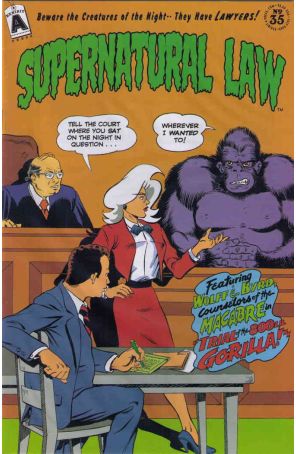 Supernatural Law 35 published by Exhibit A with cover art by Batton Lash