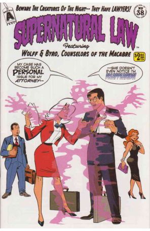Supernatural Law 38 published by Exhibit A with cover art by Batton Lash
