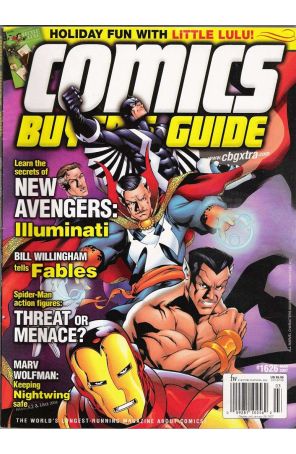 Comics Buyer's Guide 1626 published by F&W with cover art by Mark McKenna