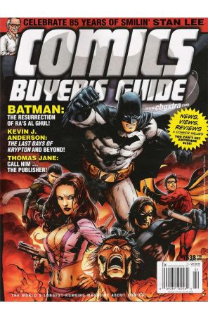 Comics Buyer's Guide 1638 published by F&W with cover art by Tony Daniel