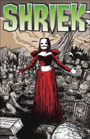 Shriek (2nd Series) 1B published by Whiting with cover art by Jim Whiting