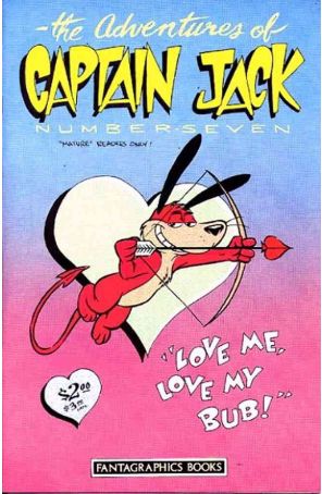 The Adventures of Captain Jack 7 published by Fantagraphics with cover art by Mike Kazaleh
