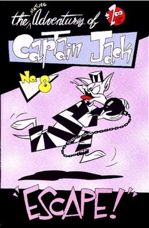 The Adventures of Captain Jack 8 published by Fantagraphics with cover art by Mike Kazaleh