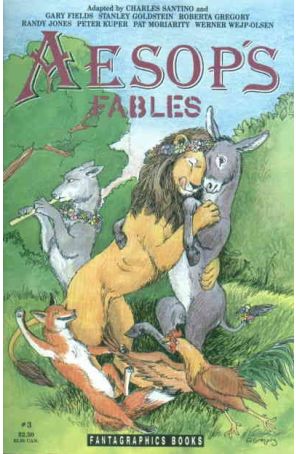 Aesop's Fables 3 published by Fantagraphics with cover art by Roberta Gregory