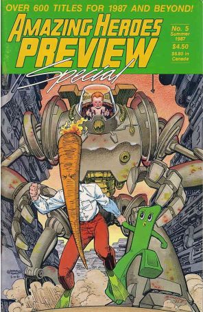 Amazing Heroes Preview Special 5 published by Fantagraphics with cover art by Arthur Adams