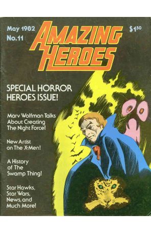 Amazing Heroes 11 published by Redbeard with cover art by Gene Colan