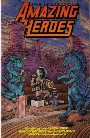 Amazing Heroes 121 published by Fantagraphics with cover art by Eric Vincent