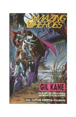 Amazing Heroes 177 published by Fantagraphics with cover art by Gil Kane
