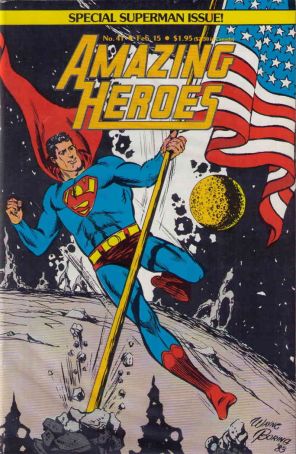 Amazing Heroes 41 published by Redbeard with cover art by Wayne Boring