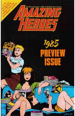 Amazing Heroes 62 published by Redbeard with cover art by Jaime Hernandez