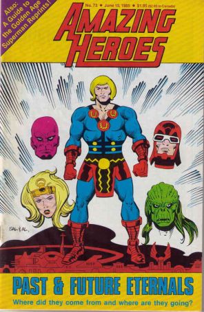 Amazing Heroes 73 published by Fantagraphics with cover art by Sal Buscema and Al Gordan