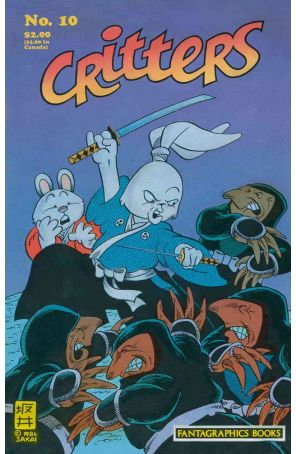 Critters 10 published by Fantagraphics with cover art by Stan Sakai