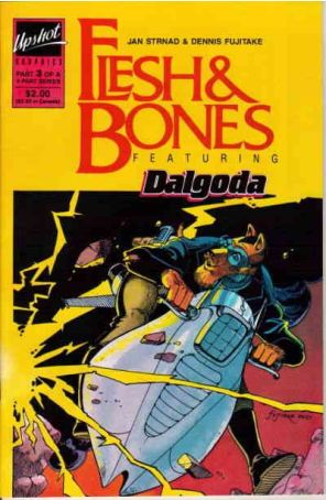 Flesh and Bones 3 published by Upshot with cover art by Dennis Fujitake