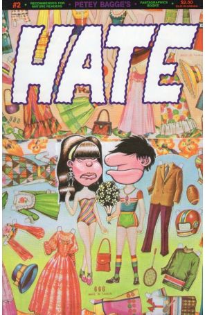 Hate 2 (4th) published by Fantagraphics with cover art by Peter Bagge