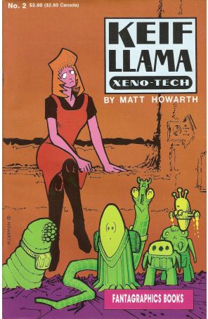 Keif Llama Xeno-Tech 2 published by Fantagraphics with cover art by Matt Howarth