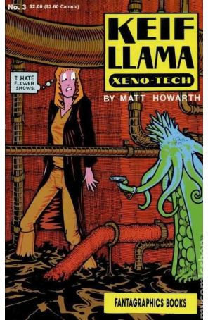 Keif Llama Xeno-Tech 3 published by Fantagraphics with cover art by Matt Howarth