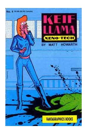 Keif Llama Xeno-Tech 4 published by Fantagraphics with cover art by Matt Howarth