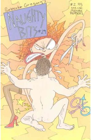 Naughty Bits 29 published by Fantagraphics with cover art by Roberta Gregory