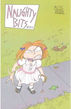 Naughty Bits 34 published by Fantagraphics with cover art by Roberta Gregory