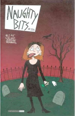 Naughty Bits 38 published by Fantagraphics with cover art by Roberta Gregory
