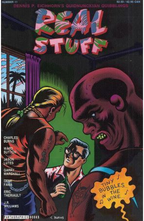 Real Stuff 11 published by Fantagraphics with cover art by Charles Burns