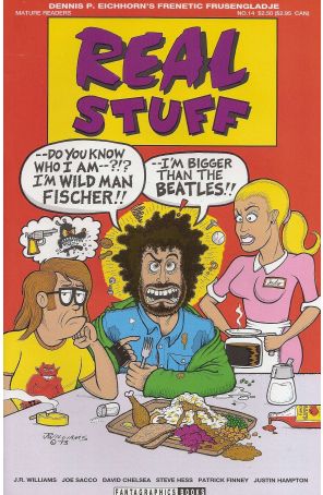 Real Stuff 14 published by Fantagraphics with cover art by J.R. Williams