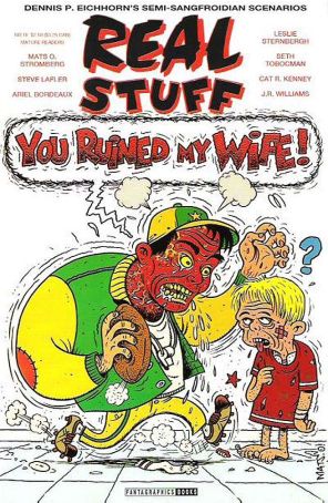 Real Stuff 18 published by Fantagraphics with cover art by Mats Stromberg
