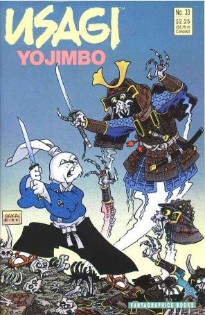 Usagi Yojimbo (Vol. 1) 33 published by Fantagraphics with cover art by Stan Sakai