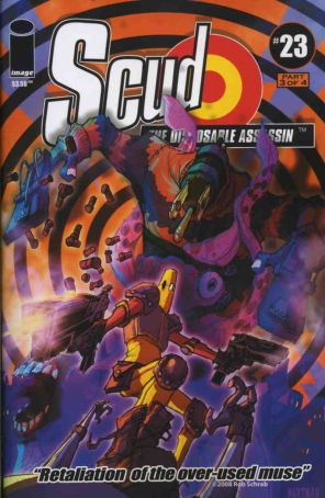 Scud: The Disposable Assassin 23 published by Image with cover art by David Hartman