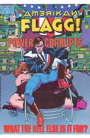 American Flagg (Howard Chaykin's) 1 published by First with cover art by Howard Chaykin