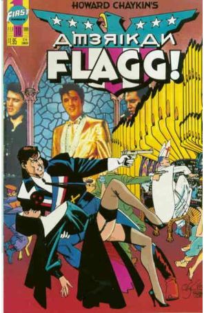 American Flagg (Howard Chaykin's) 10 published by First with cover art by Howard Chaykin
