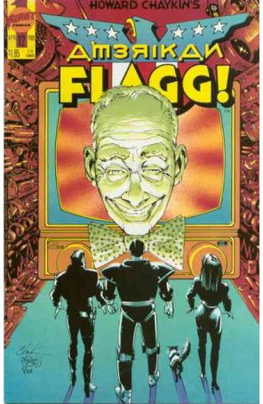 American Flagg (Howard Chaykin's) 12 published by First with cover art by Howard Chaykin