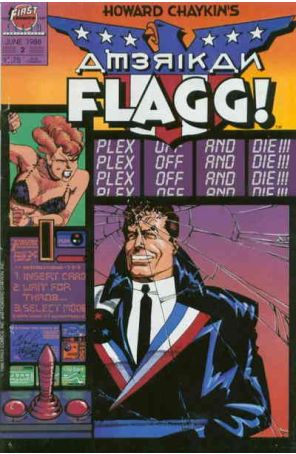 American Flagg (Howard Chaykin's) 2 published by First with cover art by Howard Chaykin