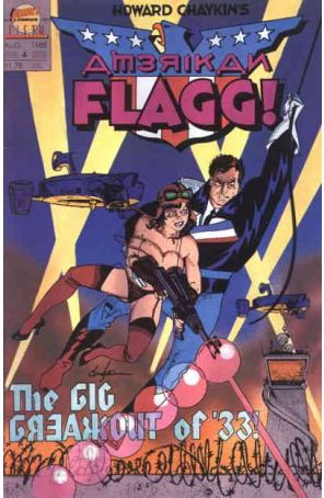 American Flagg (Howard Chaykin's) 4 published by First with cover art by Howard Chaykin