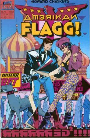 American Flagg (Howard Chaykin's) 5 published by First with cover art by Mike Vosburg